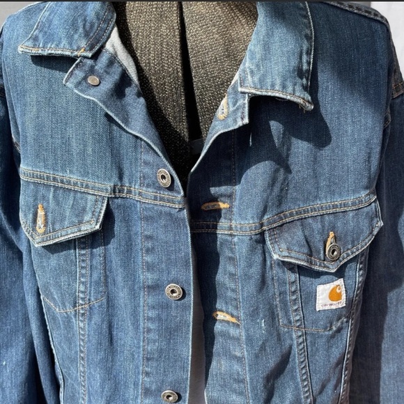 Carhartt J29 Denim Jean Jacket Mens Xl 